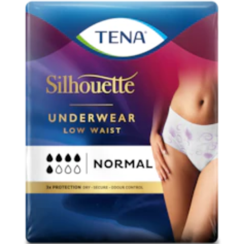 TENA Silhouette Normal Low Waist Blanc - Incontinence Underwear