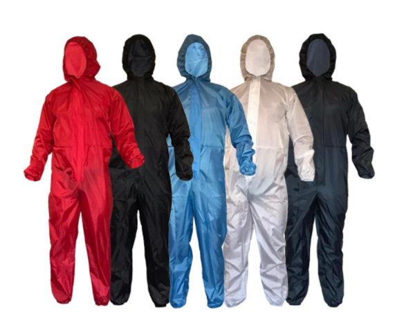 Re-usable coverall-Navy Blue/Red/Orange/White
