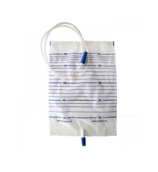 Urine Bag 2000ML, with screw valve