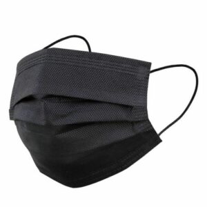 3PLY Disposable Black Face masks with Ear-loop (50’s)