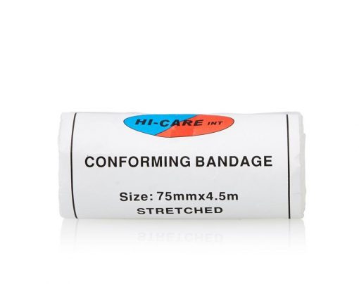 Conforming Bandage – 75mmx2.7m Hi-Care (4.5m) stretched/ 10’s