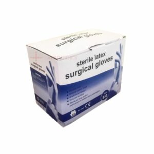 Sterile latex surgical gloves / 50 pairs/ size 6.5,7, 7.5, 8