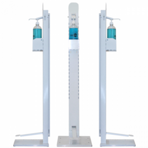 Foot-operated steel dispenser