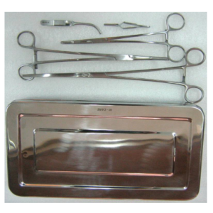Surgical Vascular Clamps Set with tray
