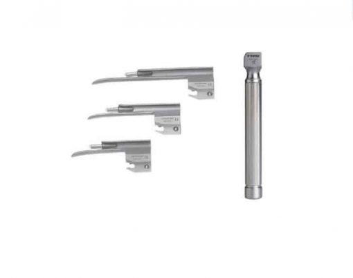 Laryngoscope Set – 3 Blade – Paediatric – Miller /conventional