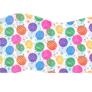 Festive Balloons Wrapping Tissue (25 Sheet Pack)