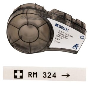 Brady High Performance Labels, White Polyester B-430, M21-500-430, 12.70 mm x 6.4 m Roll