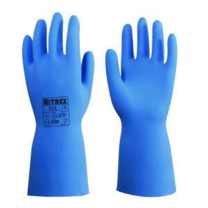 Chemical protective gloves Nitrex 612 S (7) nitrile, blue, pack of 10 pair