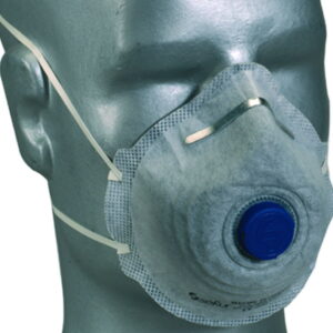 EKASTU Fine Dust Masks, Mandil COMBI/V With Cool Down Breath Valve Pack of 12 (FFP2)