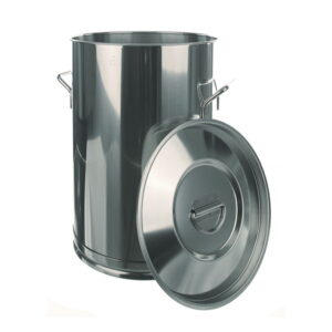 BOCHEM Container 20 L Without Lid 375 x 270 mm, 18/8 Steel Lid No: 8350