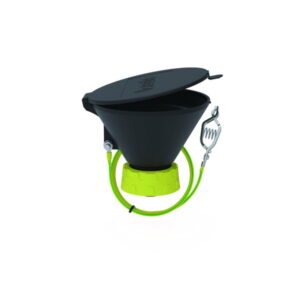 Bohlender b.safe Funnel 130 S 60 – Ø 130 mm, Black, Static‑Dissipative PE‑EX with Level Indicator