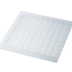 Biologix Tray for Drosophila Vials 25mm Plastic, 256x256x30mm, Pack of 2