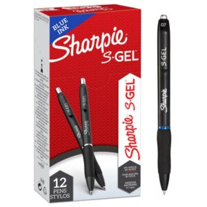 Laborbedarf Sharpie S Gel Pens with the Highest Writing Comfort (Box of 12, Blue)