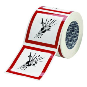 Brady GHS Symbol "Corrosive" PIC 1808-100*100-B7541-RLL 100x100 mm, Roll, Pack of 250