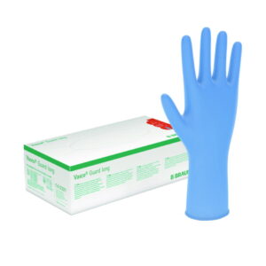 B. Braun Vasco Guard Long Nitrile Examination Gloves in size M