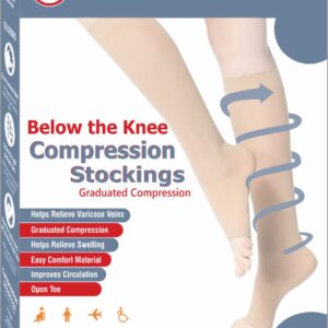 Compression Stockings Below the Knee Class 3 Red – XL