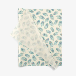Peacock Feathers Wrapping Tissue (25 Sheet Pack)
