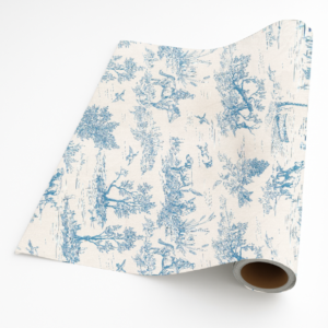Countryside Toile in Blue – Giftwrap (5m x 50cm)