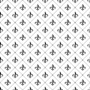 Fleur Black on White