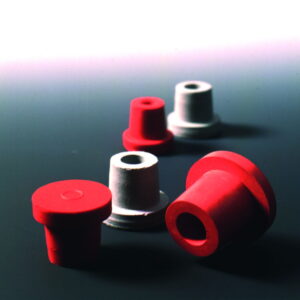 Deutsch & Neumann Hollow Stopper, (NR) Red Rubber, ID = 8 mm, H = 19 mm