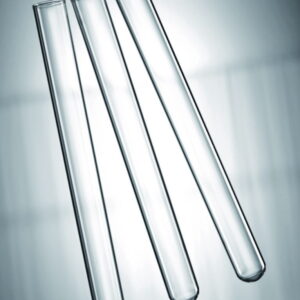 Scherf Test Tubes, 100 × 10 mm, Wall 0.4-0.5 mm, Boro 5.1 Glass, With Rim, Round Bottom, Pack of 100