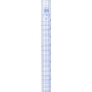 Hirschmann Test Tube 10 : 0.1 ml NS-Ground, PE-Plug, Blue Graduated