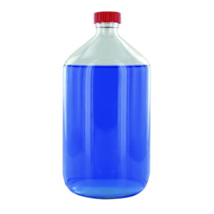 Behr Narrow-neck Bottle NK 1000 GT, 1000ml Clear Glass, Closure with PTFE Insert, Thread Dia. 28mm