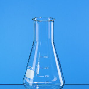 Erlenmeyer flask 1000 ml Wide neck, Boro 3.3, DIN 12380/ISO 1773 with beaded rim and graduation pack of 10