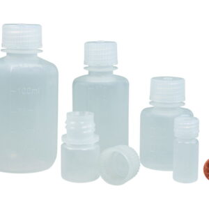 LLG Narrow-Mouth Vials with Screw Cap, 125 ml, PP Heavy Duty, Pack of 50