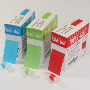 Heathrow Scientific Tough-Tags 24x13mm Red Polyester, Pack of 1000 pcs/roll