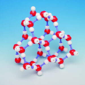 Molecular model silicone dioxide "diamond-like-structure", 66 atoms