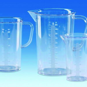 VITLAB Measuring Jugs, 3000 ml, SAN, Moulded Graduation