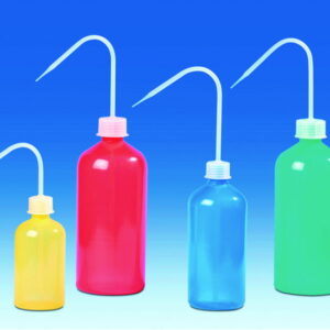 VITLAB Wash Bottles 500 ml LDPE Yellow – Pack of 5
