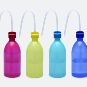 ISOLAB Wash Bottles 500 mL PE Narrow Neck Green Pack of 3