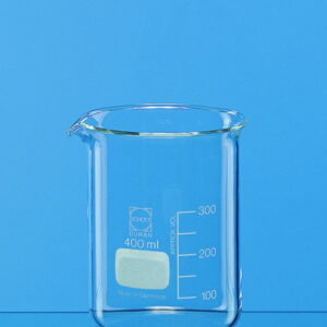 Beaker 100 ml, low form, Boro 3.3 with graduation and spout pack of 10