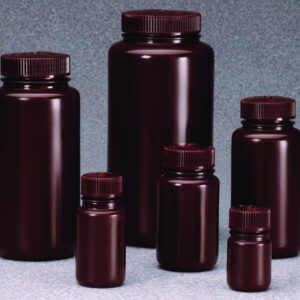 Thermo Nalgene Wide Mouth Bottles Brown 250 mL HDPE