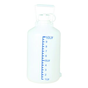 Hünersdorff Aspirator Bottle PE 25 L Natural with Carrying Handle Without Stopcock UV Protection with Printed Scale