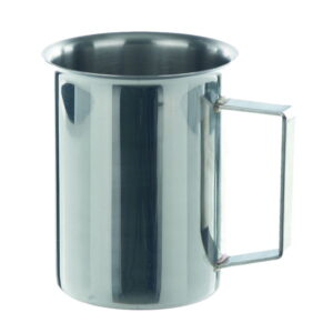BOCHEM Beaker 250 ml, 18/10-steel with rim and handle
