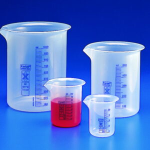 Kartell Griffin Beaker 5000 mL Blue Graduation PP Low Form Autoclavable up to 121°C for 20 min