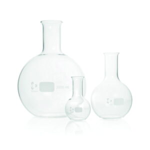 DWK Duran Flat Bottom Flasks, Narrow Neck, Cap. 10000 ml