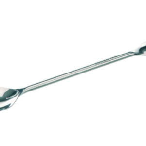 BOCHEM Chemical Spoon 120 mm, 18/10 Steel, Double Spoon 30x22 mm & 23x17 mm