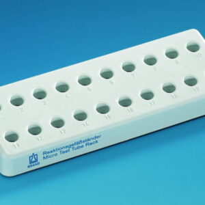 BRAND Reaction Vessel Stand PP for 20 Reaction Tubes, Grey