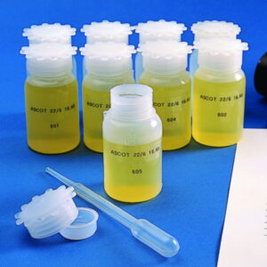 Kartell Wide Mouth Bottle 100 mL PE Graduated with Closure PP