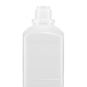 Kautex Square Reagent Bottle Narrow Neck PE-HD Cap 500 ml Without Screw Cap