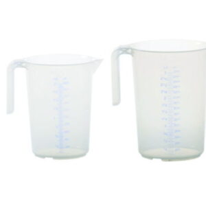 Measuring jug 500ml, PP, 2 scales transparent, open handle, stackable