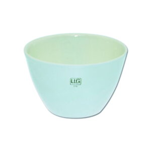 LLG Porcelain Crucible 1/45 DIN 21 mL 45 mm Ø Low Form Glazed