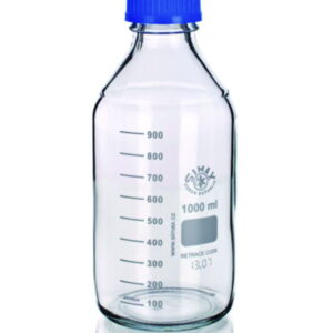Bohemia Cristal Laboratory Bottles Borosilicate Glass 3.3 Graduated PP Screw Cap 500 ml, Pack of 10