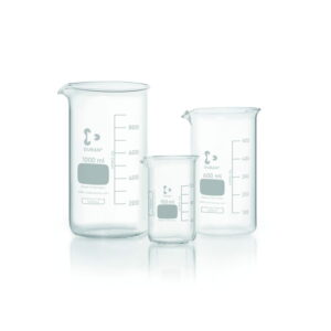 DWK Duran Tall Form Beaker 150 mL with Graduation and Spout, Pack of 10
