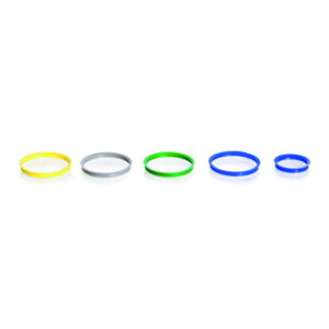 DWK Duran Pouring Rings, PP, GL45, Blue, Pack of 10