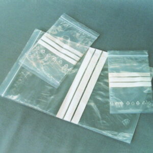 LLG Pressure Seal Bag PE 120 x 170 mm with Write-On Patch, Pack of 100